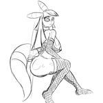  anthro areola breasts butt clothing dancing eeveelution female lingerie looking_at_viewer nintendo nipples pok&eacute;mon pole pole_dancing quin-nsfw simple_background sketch umbreon video_games white_background 