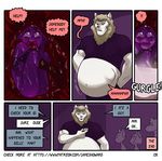  anthro belly cat feline james_howard lion mammal penis size_difference vore 