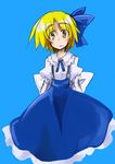  alice_margatroid alice_margatroid_(pc-98) blonde_hair dress hemogurobin_a1c ribbon solo touhou touhou_(pc-98) yellow_eyes 