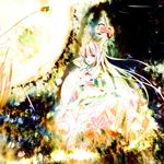  acid-230 bow ex-keine horns kamishirasawa_keine long_hair moon red_eyes solo touhou 