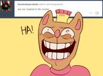  ! animated ask-burgerpants burgerpants cat clothing crying english_text feline hat laugh mammal open_mouth shirt solo tears teeth text tumblr undertale video_games 