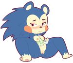  2015 animal_crossing anthro apron blush breasts butt clitoris clothed clothing female hearlesssoul hedgehog looking_at_viewer mabel_able mammal nintendo nipples presenting presenting_pussy pussy solo spread_legs spreading video_games 