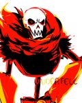  bone chibimu english_text looking_at_viewer papyrus_(underfell) simple_background skeleton text underfell undertale video_games white_background 