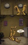  animatronic comic five_nights_at_freddy&#039;s five_nights_at_freddy&#039;s_3 lagomorph machine male mammal nobody_(artist) poster rabbit robot springtrap_(fnaf) video_games yellow_eyes 