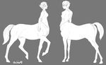  anus backlash91 centaur equine female hair horse human las mammal nude pussy raised_tail sketch slave taur 