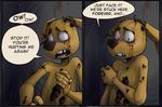  animatronic blood comic crying five_nights_at_freddy&#039;s five_nights_at_freddy&#039;s_3 lagomorph machine male mammal nobody_(artist) rabbit robot springtrap_(fnaf) tears video_games 