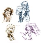  chibi multiple_boys multiple_girls nefernef rebus 