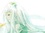  bangs blue_eyes crown gigi light_smile long_hair macross macross_frontier macross_frontier:_itsuwari_no_utahime profile sheryl_nome simple_background solo 