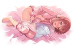  after_masturbation artificial_vagina barefoot blush breasts commentary cum futanari looking_at_viewer lying masturbation michairu nipples on_side open_mouth pajamas pajamas_pull panties panty_pull penis pink_hair red_eyes short_hair small_breasts solo tears underwear white_panties yuuki_yuuna yuuki_yuuna_wa_yuusha_de_aru yuusha_de_aru 