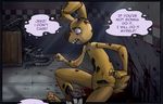  animatronic blood comic five_nights_at_freddy&#039;s five_nights_at_freddy&#039;s_3 lagomorph machine male mammal nobody_(artist) rabbit robot springtrap_(fnaf) video_games 