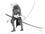  highres male_focus miyako_(anicon) nier nier_(series) nier_(young) solo sword weapon white_hair 
