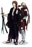  arc_(arc_the_lad) arc_the_lad arc_the_lad_ii highres long_hair male_focus multiple_boys red_hair sipisuri tosh_(arc_the_lad) 