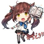  :d animal_ears book brown_hair fang final_fantasy final_fantasy_xiv lowres miqo'te momoko_(momopoco) open_book open_mouth simple_background slit_pupils smile solo tail twintails white_background 