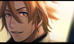  backlighting bayashiko face letterboxed male_focus otegine parted_lips solo touken_ranbu 