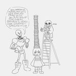  frisk_(undertale) papyrus_(undertale) sans_(undertale) undertale video_games 