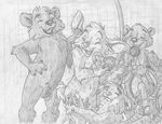  alligator anthro balls bear buckteeth chris_kirster cub cute_fangs eyes_closed greyscale group hug inside jake_cottontail laugh mammal mizzyam monochrome nude open_mouth pencil_(artwork) playing reptile scalie sheath shower_room showering soap standing teeth traditional_media_(artwork) wet young 