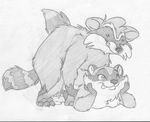  ambiguous_penetration ass_up beady_eyes cum cum_drip dripping duo female fluffy_tail greyscale leaning_on_elbow looking_at_viewer lying male male/female mammal mizzyam monochrome mounting naughty_face no_visible_genitalia on_front pencil_(artwork) penetration raccoon sachicoon_(char) semi-anthro tongue tongue_out traditional_media_(artwork) vice_(mizzyam) 