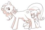  aogami barefoot child clothing cutie_mark duo earth_pony equine fan_character female freckles friendship_is_magic horse human lactating mammal mane milk milky_way_(character) monochrome my_little_pony pony ponytail smile tongue tongue_out young 