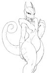  ambiguous_gender blush collar crovirus legendary_pok&eacute;mon looking_at_viewer mega_evolution mega_mewtwo mega_mewtwo_x mewtwo muscular nintendo pok&eacute;mon smile solo video_games wide_hips 