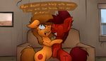  ! couple dialogue duo earth_pony english_text equine eyes_closed feral fur horse hug mammal mars_miner marsminer my_little_pony one_eye_closed orange_fur picture_frame pony red_fur smile teeth text venus_spring wink 