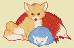  ambiguous_gender canine echidna feral feralized fox group hedgehog knuckles_the_echidna mammal miles_prower monotreme sonic_(series) sonic_the_hedgehog unknown_artist 