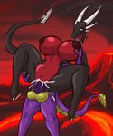  2015 anthro areola balls big_breasts breasts cum cum_in_pussy cum_inside cynder dragon duo erect_nipples erection female huge_breasts male nipples penetration penis pussy sex shinysteel spyro spyro_the_dragon vaginal vaginal_penetration video_games 