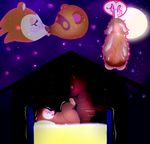  animal_crossing anthro bed blush cum cum_in_pussy cum_inside dsmm duo erection female kissing male male/female moon nintendo orgasm sable_able sex star tom_nook_(animal_crossing) video_games 
