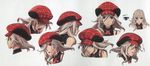  alisa_ilinichina_amiella blue_eyes face god_eater god_eater_burst hat long_hair looking_at_viewer official_art open_mouth silver_hair simple_background solo white_background 