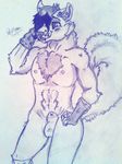  canine dog fox male mammal nude ray_divine redflingfox solo wolf 