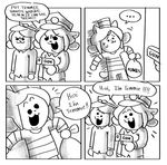  &gt;:3 2015 :3 anthro bag comic gun handgun humor monochrome pistol police_uniform ranged_weapon temmie_(undertale) text undertale uniform video_games weapon 