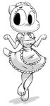  anthro cat clothed clothing feline keijimatsu maid maid_uniform mammal mature_female mother nicole_watterson parent solo the_amazing_world_of_gumball uniform 