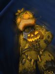  avian claws endoskeleton five_nights_at_freddy&#039;s glowing glowing_eyes halloween holidays jack_o&#039;_lantern machine nightmare_chica pumpkin robot teeth uitinla video_games 