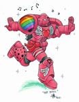  armor fabulous gay heresy heretic notes ribbon space_marine warhammer_40k 