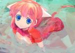  :3 all_fours animal_ears bad_id bad_pixiv_id blue_eyes copyright_request lm7_(op-center) pink_hair solo water 