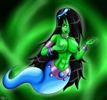  2015 areola big_breasts breasts clothing danny_phantom desiree female ghost looking_at_viewer nipples novaspark open_mouth smile solo spirit 
