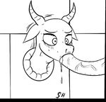  ahegao all_the_way_through asphyxation blood blush bulge choking creature_inside cum cup deep_throat digital_media_(artwork) drooling equine fan_character female forced grimdark horn horse leech line_art lips mammal monochrome morph my_little_pony nosebleed oral parasite pony rape restrained saliva shaky-heart shocked sketch slime solo sweat tears tentacles wide_eyed worm 