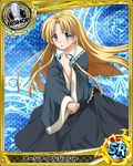  asia_argento bishop_(chess) blonde_hair card_(medium) character_name chess_piece dress green_eyes high_school_dxd long_hair looking_at_viewer official_art solo trading_card 