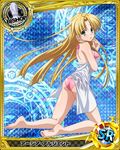  asia_argento bikini bishop_(chess) blonde_hair card_(medium) character_name chess_piece green_eyes high_school_dxd long_hair looking_at_viewer official_art pink_bikini see-through solo swimsuit trading_card 