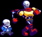  animated papyrus_(undertale) sans_(undertale) undertale video_games walking 