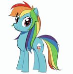  2015 30clock alternate_hairstyle cutie_mark equine female feral friendship_is_magic hair horse looking_at_viewer mammal multicolored_hair my_little_pony pony rainbow_dash_(mlp) rainbow_hair red_eyes simple_background smile solo white_background 