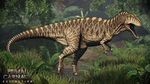  acrocanthosaurus claws dinosaur fauna foliage primal_carnage primal_carnage_extinction roaring spikes stripes teeth theropod three_claws 