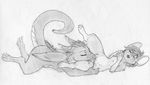  2015 ambiguous_gender breasts cunnilingus dragon eyes_closed female lying mammal mouse nude on_back on_front oral raised_tail rodent ruaidri sex sketch small_breasts spread_legs spreading vaginal 
