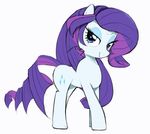  2015 30clock alternate_hairstyle bedroom_eyes blue_eyes cutie_mark equine eyeshadow female feral friendship_is_magic hair half-closed_eyes horse looking_at_viewer makeup mammal my_little_pony pony purple_hair rarity_(mlp) seductive simple_background smile solo white_background 