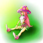  blush breasts breath_of_fire breath_of_fire_ii long_hair medium_breasts mushroom pink_hair skirt solo spar torisei8 