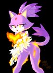  2015 absurd_res anthro blaze_the_cat cat feline female hi_res mammal nude pussy ravnic solo sonic_(series) 