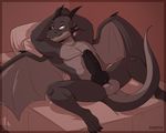 bed dragon male penis pinup pose sketh solo 