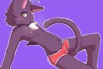  blush bulge cat clothing feline invalid_color invalid_tag male mammal morenatsu nipples shin_(morenatsu) tuff underwear yomogi_suzuka_(artist) 