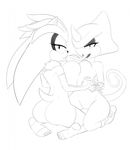  2015 anthro big_breasts breast_squish breasts butt chameleon crossgender espio_the_chameleon female hedgehog lizard mammal nude pussy ravnic reptile scalie silver_the_hedgehog sonic_(series) 