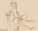  2015 clothed clothing disney first_person_view foxer421 half-dressed leash male mammal meerkat mongoose navel necklace sketch solo spread_legs spreading the_lion_king timon topless underwear 