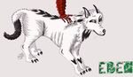  black_markings canine digital_media_(artwork) feral fur mammal markings simple_background white_fur wolf yellow_eyes yenza 